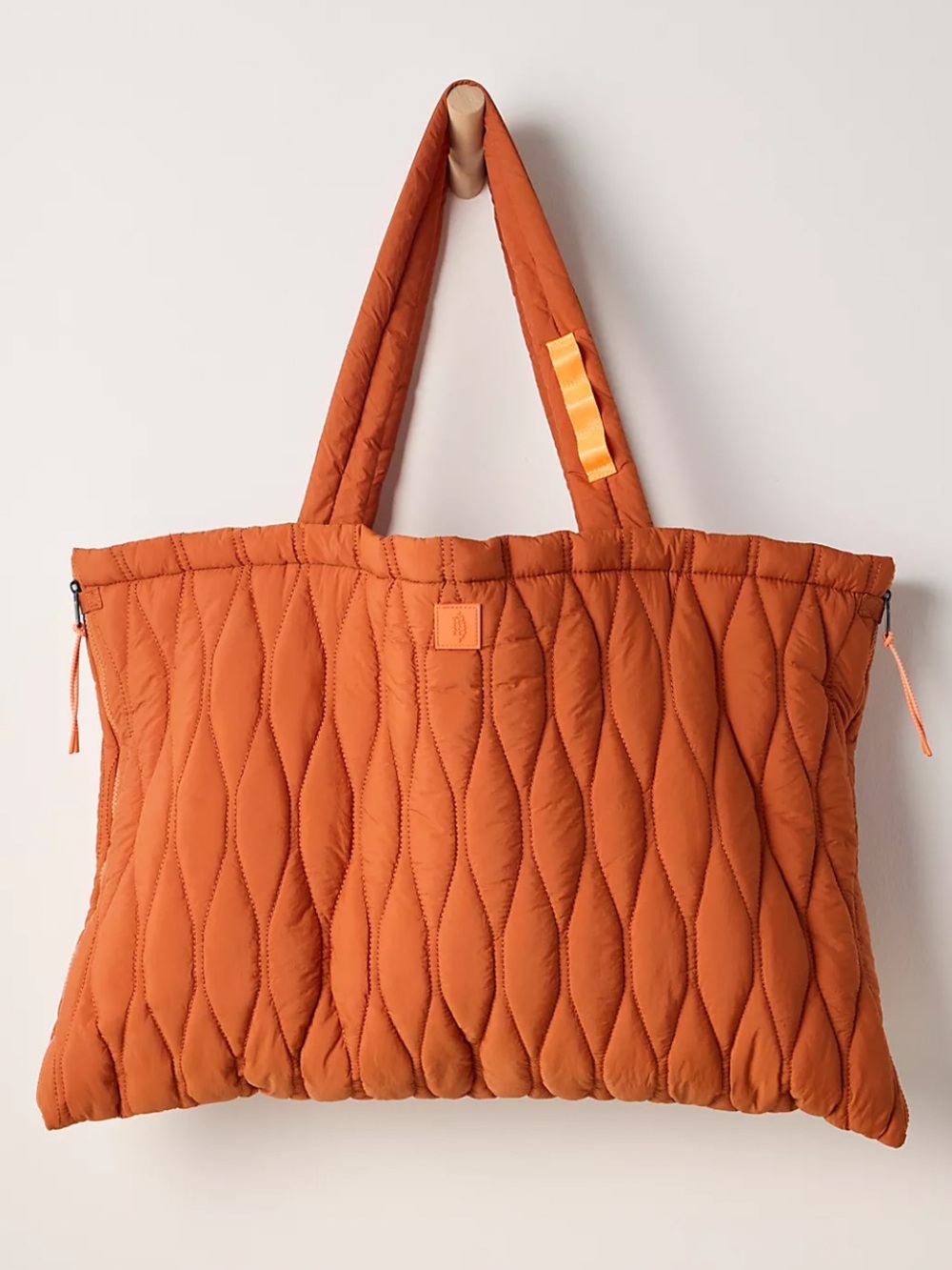 FP Movement By Free People Fold Out Tote Bag In Compact Travel Pouch Terracotta